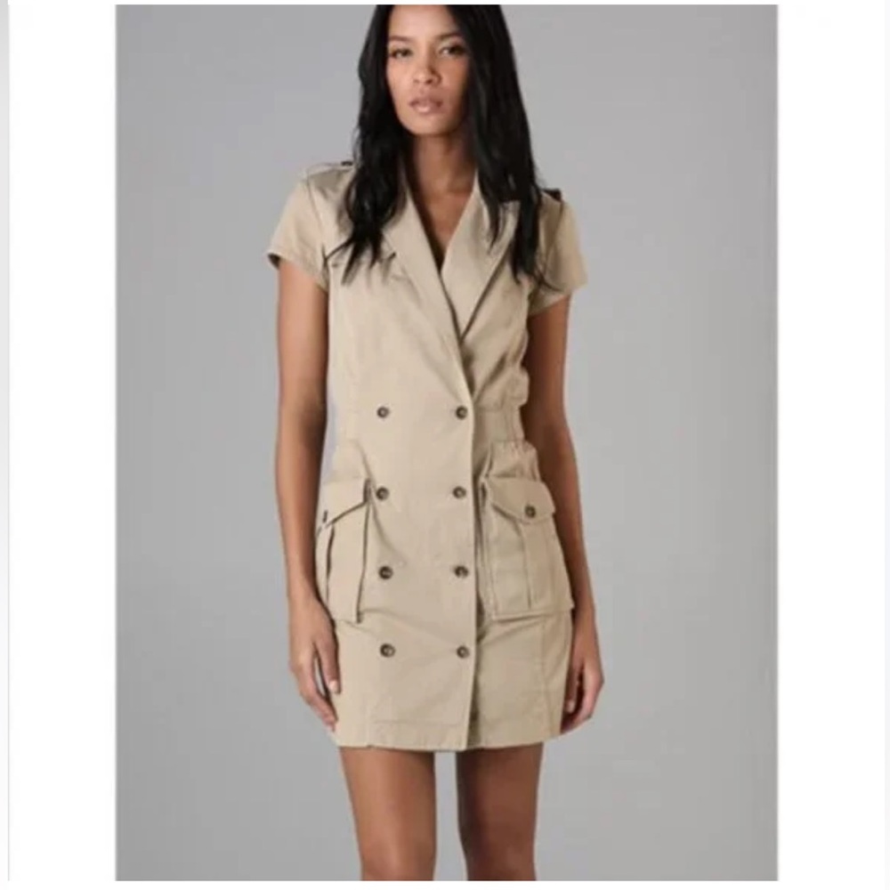 Anthropologie Rag & Bone Khaki Cargo Utility Dress